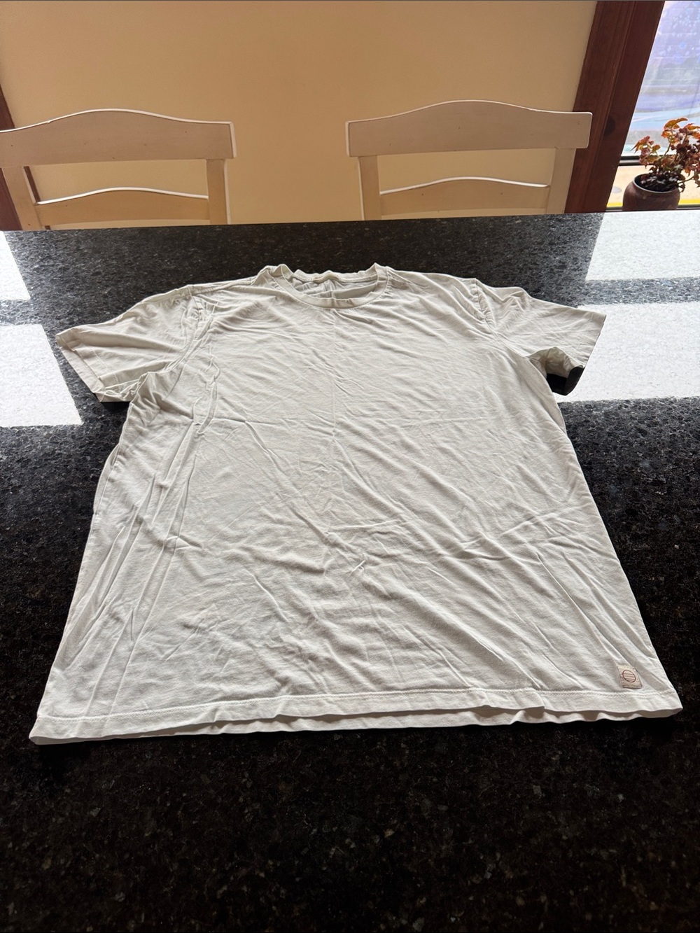 Marine Layer - White to Off-White - Men's Crew Neck T-Shirt